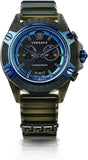  Shop Authentic Versace icon Active Chronograph Black Dial Black Silicone Strap Watch For Men - VEZ700622 - Luxxuri
