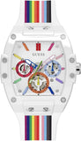  Shop Authentic Guess Phoenix Analog White Dial White Silicone Strap Watch for Men - GW0720G1 - Luxxuri