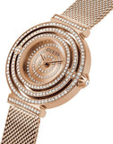  Shop Authentic Guess Dream Crystals Rose Gold Dial Rose Gold Mesh Bracelet Watch For Women - GW0550L3 - Luxxuri