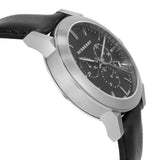  Shop Authentic Burberry The City Chronograph Black Dial Black Leather Strap Watch for Men - BU9356 - Luxxuri