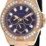  Shop Authentic Guess Venus Diamonds Black Dial Black Rubber Strap Watch for Women - GW0118L2 - Luxxuri