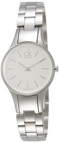  Shop Authentic Calvin Klein Simplicity White Dial Silver Steel Strap Watch for Women - K4323126 - Luxxuri