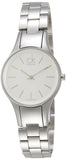  Shop Authentic Calvin Klein Simplicity White Dial Silver Steel Strap Watch for Women - K4323126 - Luxxuri
