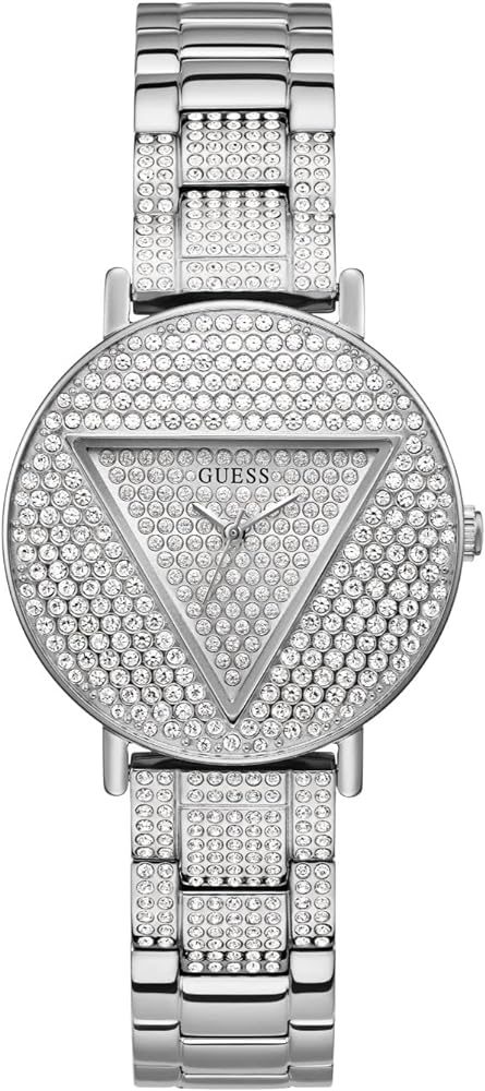  Shop Authentic Guess Trend Diamonds Silver Dial Silver Steel Strap Watch for Women - GW0512L1 - Luxxuri
