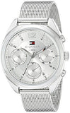  Shop Authentic Tommy Hilfiger Mia Silver Dial Silver Mesh Bracelet Watch for Men - 1781628 - Luxxuri