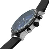  Shop Authentic Emporio Armani Mario Chronograph Blue Dial Black Leather Strap Watch For Men - AR11522 - Luxxuri