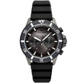  Shop Authentic Emporio Armani Diver Chronograph Black Dial Black Silicon Strap Watch For Men - AR11515 - Luxxuri