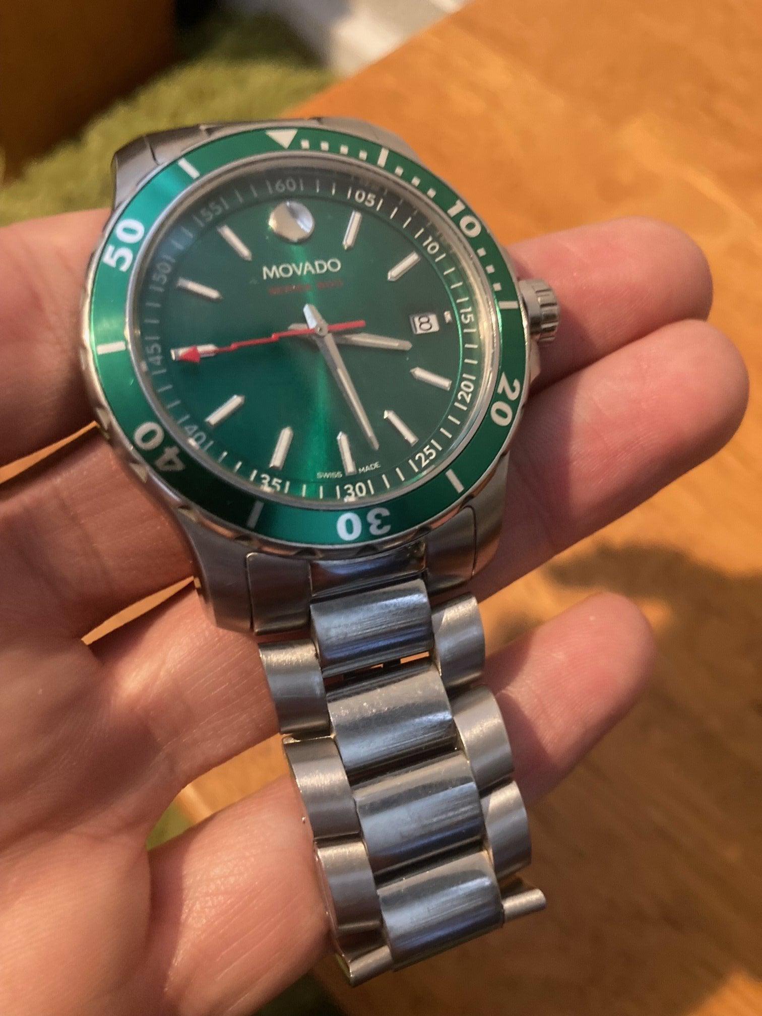  Shop Authentic Movado Series 800 Green Dial Silver Steel Strap Watch For Men - 2600136 - Luxxuri