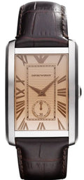  Shop Authentic Emporio Armani Classic Brown Dial Brown Leather Strap Watch For Men - AR1605 - Luxxuri