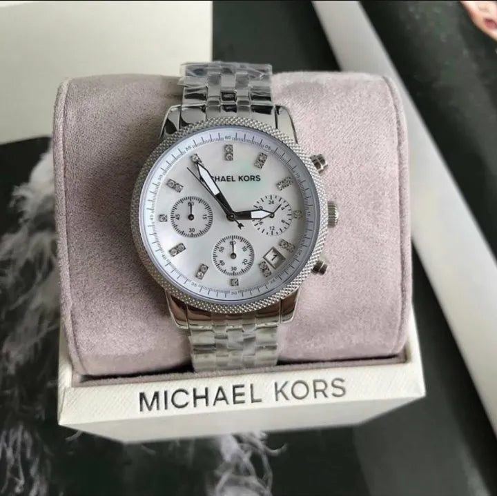  Shop Authentic Michael Kors Ritz White Dial Silver Stainless Steel Strap Watch for Women - MK5020 - Luxxuri