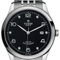 Tudor 1926 Automatic Diamonds Black Dial Silver Steel Strap Watch for Men - M91650-0004