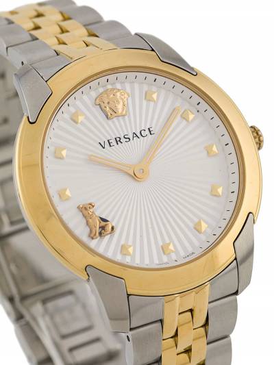  Shop Authentic Versace Audrey Quartz White Dial Two Tone Steel Strap Watch for Women - VELR00519 - Luxxuri