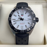  Shop Authentic Tag Heuer Formula 1 Quartz White Dial Black Rubber Strap Watch for Men -  WAZ1111.FT8023 - Luxxuri