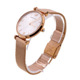  Shop Authentic Emporio Armani Gianni T Bar Silver Dial Rose Gold Mesh Bracelet Watch For Women - AR1956 - Luxxuri