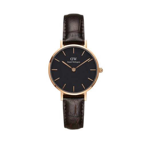  Shop Authentic Daniel Wellington Classic Petite York Black Dial Brown Leather Strap Watch For Women - DW00100226 - Luxxuri
