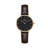  Shop Authentic Daniel Wellington Classic Petite York Black Dial Brown Leather Strap Watch For Women - DW00100226 - Luxxuri