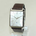 Shop Authentic Calvin Klein Window Silver Dial Brown Leather Strap Watch for Men - K2M21126 - Luxxuri