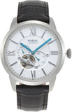  Shop Authentic Fossil Townsman Automatic Chronograph White Dial Blue Leather Strap Watch for Men - ME3167 - Luxxuri