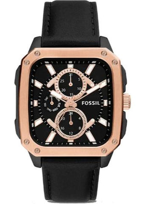  Shop Authentic Fossil Multifunction Black Dial Black Leather Strap Watch for Men - BQ2654 - Luxxuri