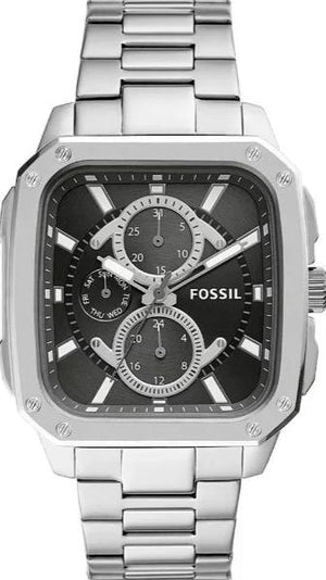  Shop Authentic Fossil Inscription Multifunction Black Dial Silver Steel Strap Watch for Men - BQ2655 - Luxxuri