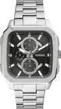  Shop Authentic Fossil Inscription Multifunction Black Dial Silver Steel Strap Watch for Men - BQ2655 - Luxxuri