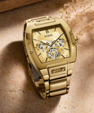  Shop Authentic Guess Phoenix Multi Function Gold Dial Gold Steel Strap Watch for Men - GW0456G2 - Luxxuri