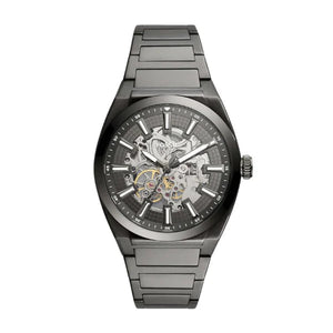  Shop Authentic Fossil Everett Automatic Skeleton Grey Dial Grey Steel Strap Watch for Men - ME3206 - Luxxuri