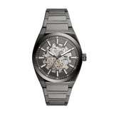  Shop Authentic Fossil Everett Automatic Skeleton Grey Dial Grey Steel Strap Watch for Men - ME3206 - Luxxuri
