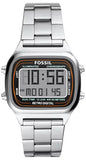  Shop Authentic Fossil Retro Digital Silver Dial Silver Steel Strap Watch for Men - FS5844 - Luxxuri