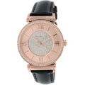  Shop Authentic Michael Kors Catlin Rose Gold Crystal Dial Black Leather Strap Watch for Women - MK2376 - Luxxuri