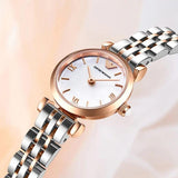 Shop Authentic Emporio Armani Mother of Pearl Dial Two Tone Steel Strap Watch For Women - AR1689 - Luxxuri