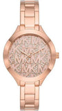  Shop Authentic Michael Kors Slim Runway Rose Gold Dial Rose Gold Steel Strap Watch for Women - MK4658 - Luxxuri