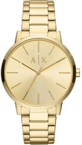  Shop Authentic Armani Exchange Cayde Analog Gold Dial Gold Steel Strap Watch For Men - AX2707 - Luxxuri