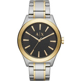  Shop Authentic Armani Exchange Nico Analog Black Dial Two Tone Steel Strap Watch For Men - AX2336 - Luxxuri