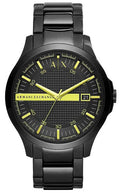  Shop Authentic Armani Exchange Hampton Black Dial Black Steel Strap Watch For Men - AX2407 - Luxxuri