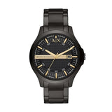  Shop Authentic Armani Exchange Hampton Chronograph Black Dial Black Steel Strap Watch For Men - AX2413 - Luxxuri