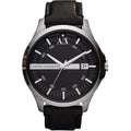 Shop Authentic Armani Exchange Hampton Chronograph Black Dial Black Leather Strap Watch For Men - AX2101 - Luxxuri