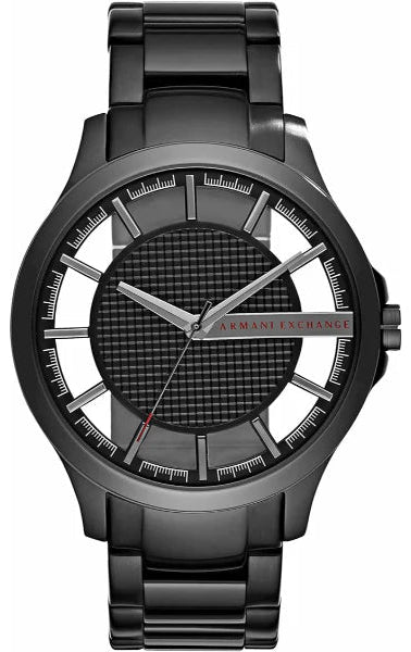 Shop Authentic Armani Exchange Hampton Chronograph Black Dial Black Steel Strap Watch For Men - AX2189 - Luxxuri