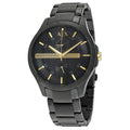  Shop Authentic Armani Exchange Hampton Chronograph Black Dial Black Steel Strap Watch For Men - AX2121 - Luxxuri