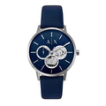  Shop Authentic Armani Exchange Cayde Chronograph Blue Dial Blue Leather Strap Watch for Men - AX2746 - Luxxuri