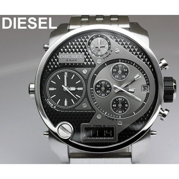 Shop Authentic Diesel Mr Daddy 1.0 Black Dial Stainless Steel Stainless Watch For Men - DZ7221 - Luxxuri