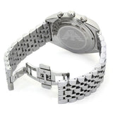  Shop Authentic Emporio Armani Franco Black Dial Silver Steel Strap Watch For Men - AR0373 - Luxxuri