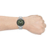  Shop Authentic Michael Kors Layton Chronograph Green Dial Silver Steel Strap Watch For Men - MK8912 - Luxxuri