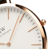  Shop Authentic Daniel Wellington Classic Cornwall White Dial Black Nylon Strap Watch For Men - DW00100257 - Luxxuri