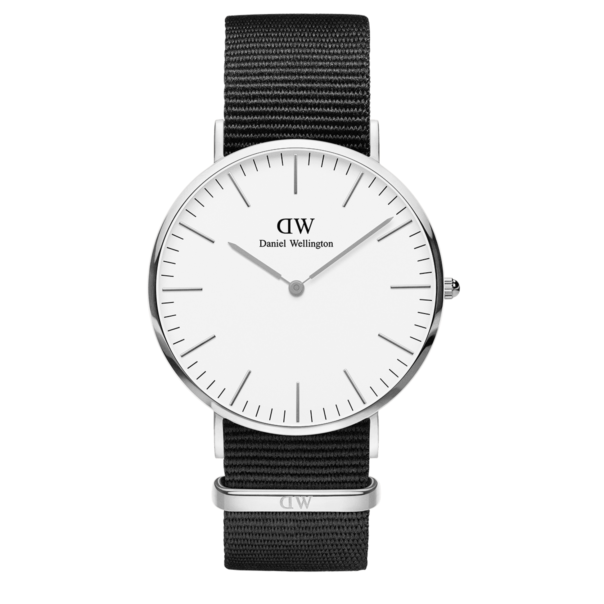 Shop Authentic Daniel Wellington Classic Cornwall White Dial Black Nylon Strap Watch For Men - DW00100260 - Luxxuri