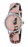  Shop Authentic Gucci G Timeless Pink Dial Pink Leather Strap Watch For Women - YA1264083 - Luxxuri