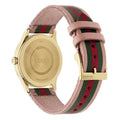 Shop Authentic Gucci G Timeless Quartz Pink Dial Three Tone Leather Strap Watch For Women - YA1264118 - Luxxuri