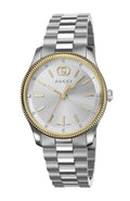  Shop Authentic Gucci G Timeless Quartz Silver Dial Two Tone Steel Strap Watch for Women - YA1265063 - Luxxuri