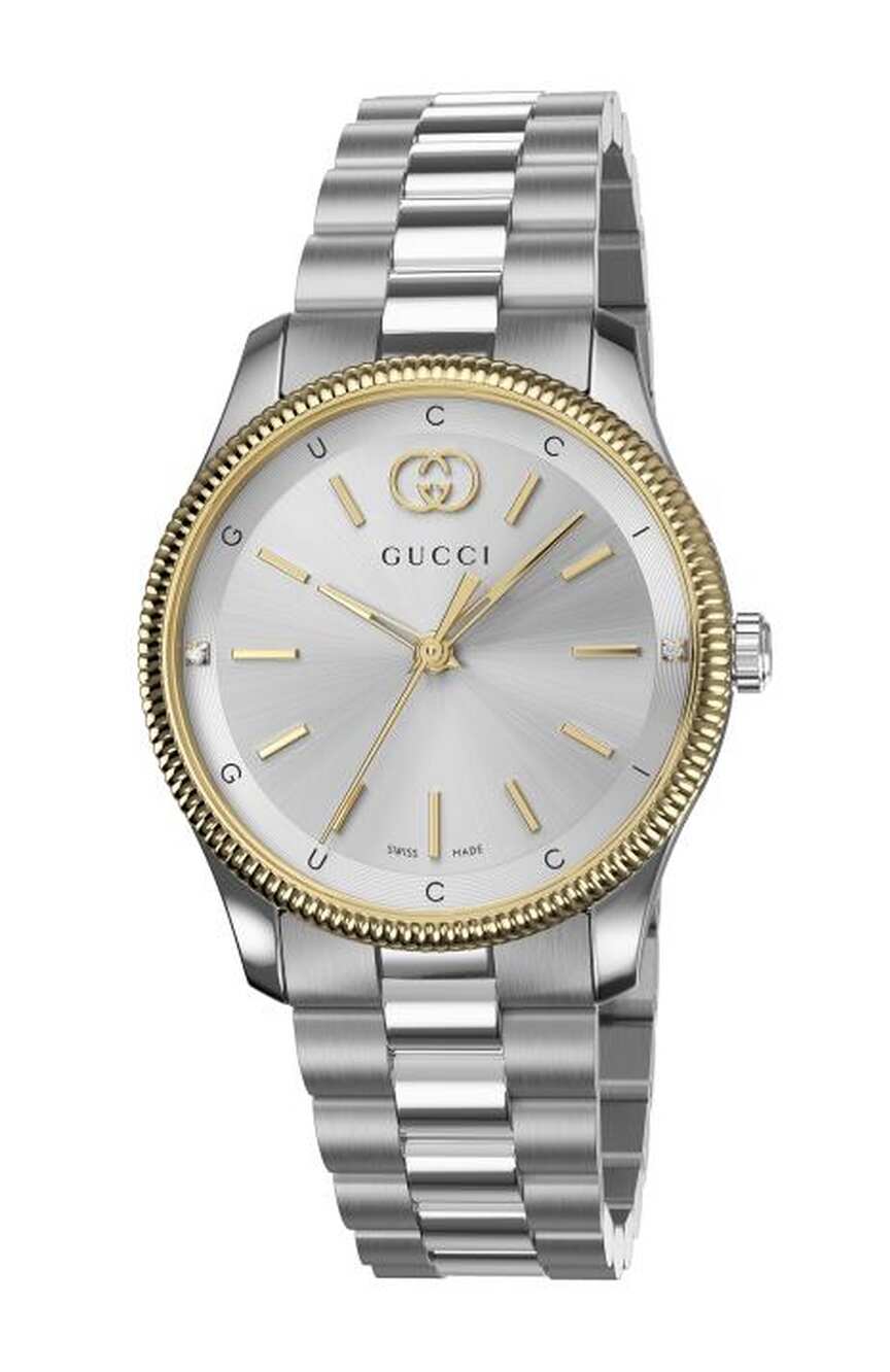  Shop Authentic Gucci G Timeless Quartz Silver Dial Two Tone Steel Strap Watch for Women - YA1265063 - Luxxuri