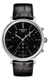  Shop Authentic Tissot Carson Premium Chronograph Black Dial Black Leather Strap Watch For Men - T122.417.16.051.00 - Luxxuri